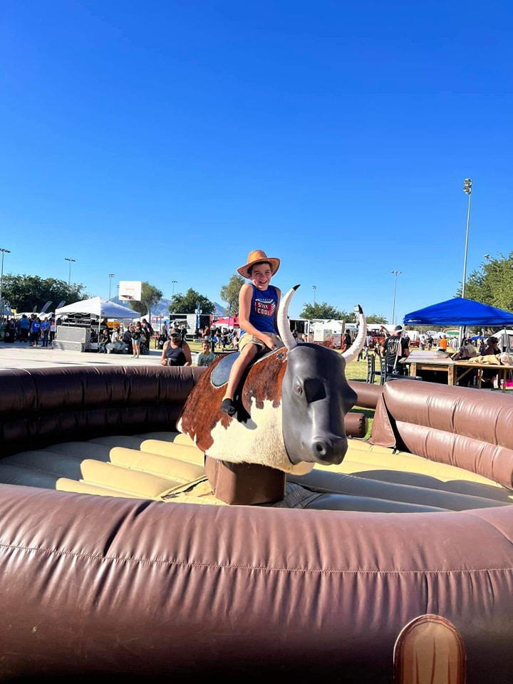 PDOP volunteers and families at a Pahrump community event
